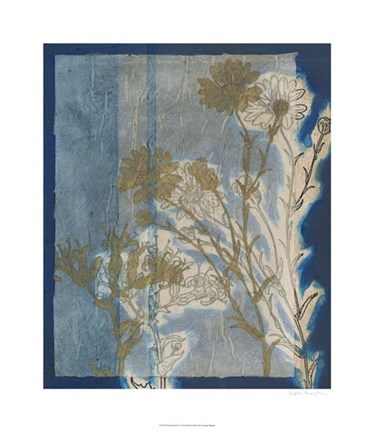 Framed Santorini Floral I Print