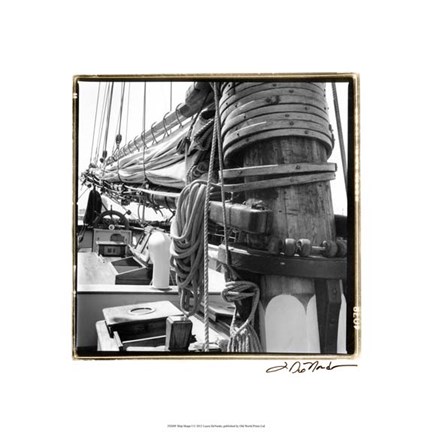 Framed Ship Shape I Print