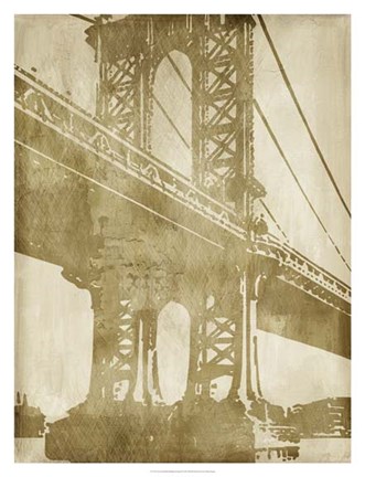 Framed Non-Embellished Bridge Etching II Print