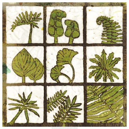 Framed Verde 9-Patch Print