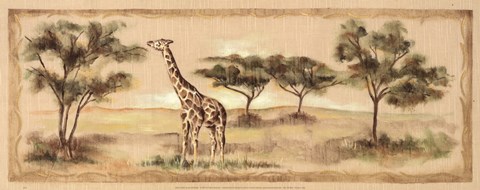 Framed Safari Giraffe Print