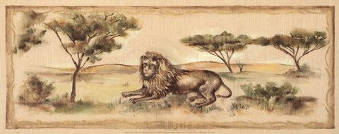 Framed Safari Lion Print