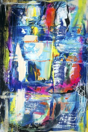 Framed Spiritual Graffiti II Print