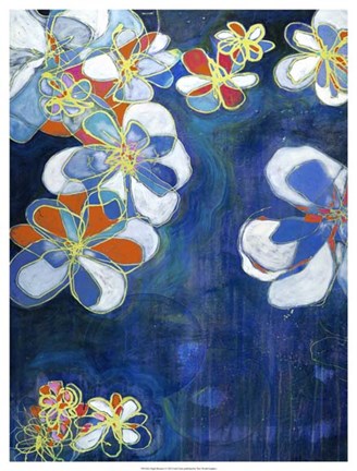 Framed Night Blooms I Print