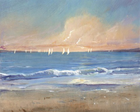 Framed Sailing Breeze I Print