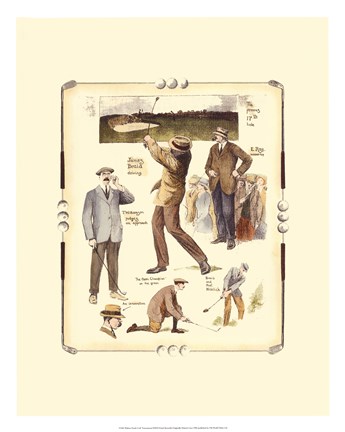 Framed Walton Heath Golf Tournament Print
