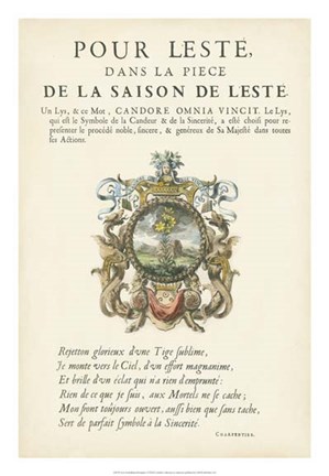 Framed Non-Embellished Bookplate VI Print