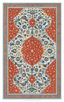 Framed Non-Embellish Persian Ornament II Print