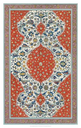 Framed Non-Embellish Persian Ornament II Print