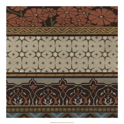 Framed Heirloom Textile I Print