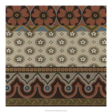 Framed Heirloom Textile IV Print