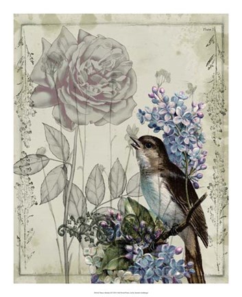 Framed Mauve Melody III Print