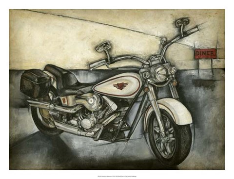 Framed Motorcycle Memories I Print