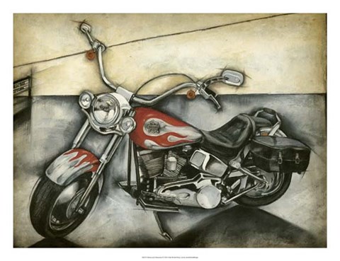Framed Motorcycle Memories II Print
