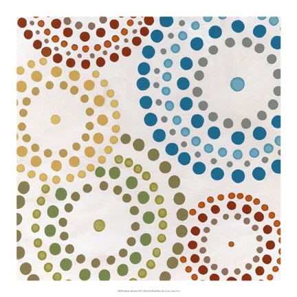 Framed Mosaic Mandalas III Print