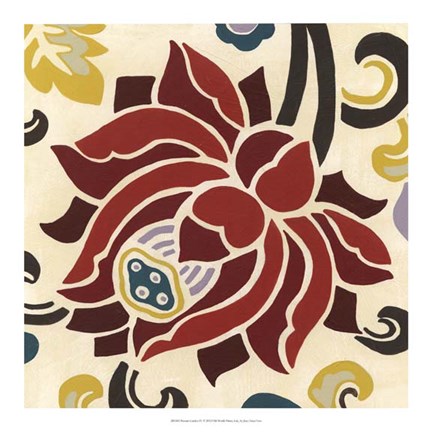 Framed Persian Garden IV Print