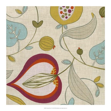 Framed Cabana Floral IV Print