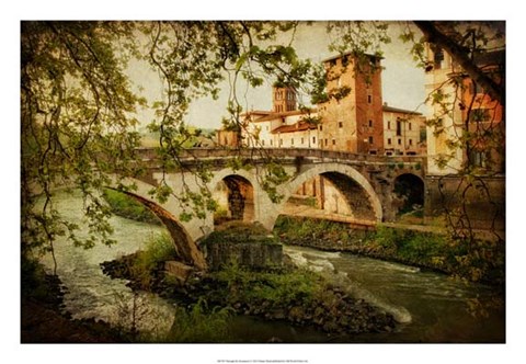 Framed Through the Sycamores Print