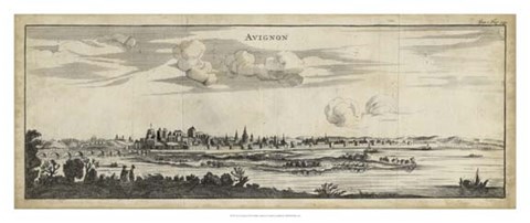 Framed View of Avignon Print