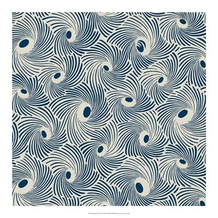 Framed Spiral Motif II Print