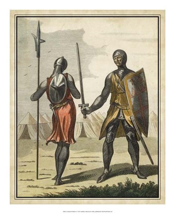 Framed Armored Soldiers I Print