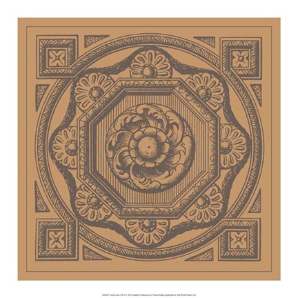 Framed Terra Cotta Tile I Print
