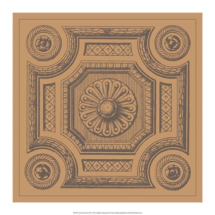 Framed Terra Cotta Tile III Print