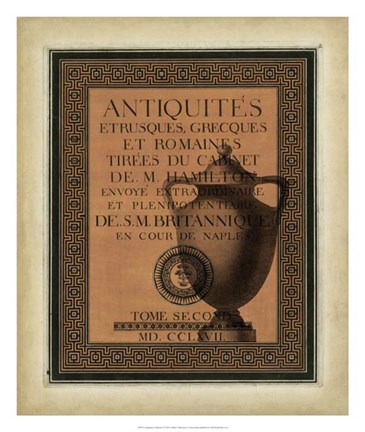 Framed Antiquities Collection I Print