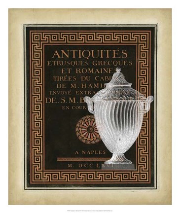Framed Antiquities Collection III Print