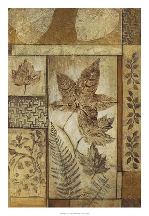 Framed Falling Leaves I Print