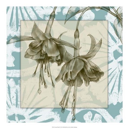 Framed Coastal Floral I Print