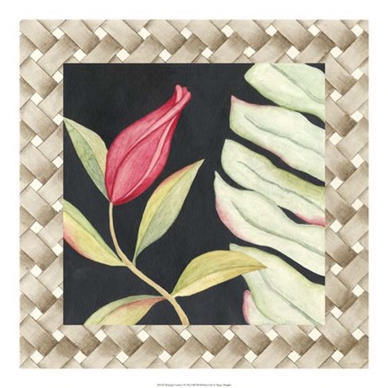 Framed Midnight Garden I Print