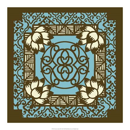 Framed Exotic Lattic III Print