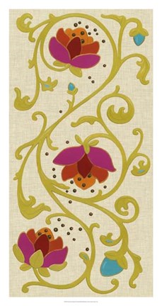 Framed Cloisonne Panel I Print