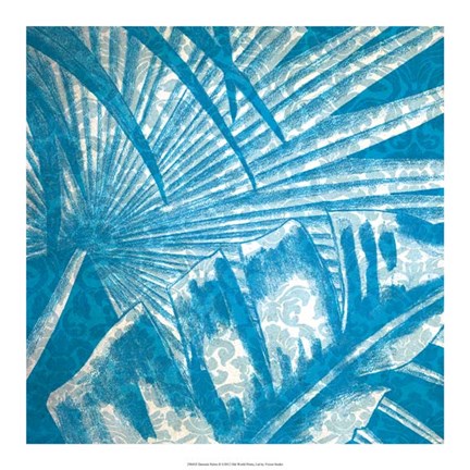 Framed Damask Pams II Print