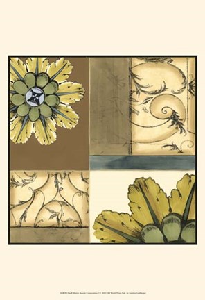 Framed Small Marine Rosette Comp. I Print