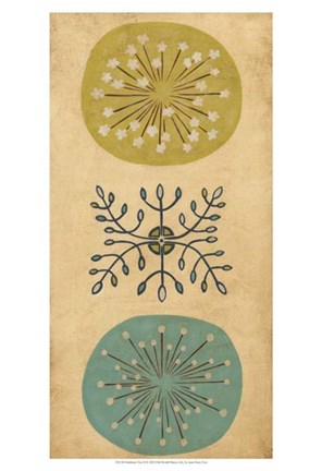 Framed Starburst Trio II Print