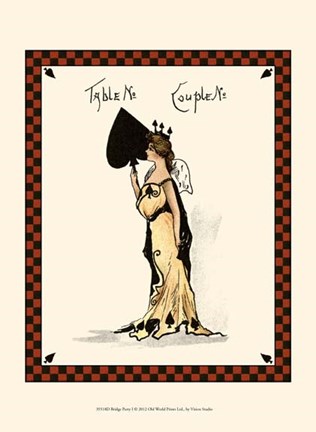 Framed Bridge Party I Print