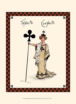 Framed Bridge Party II Print