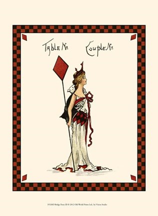 Framed Bridge Party III Print