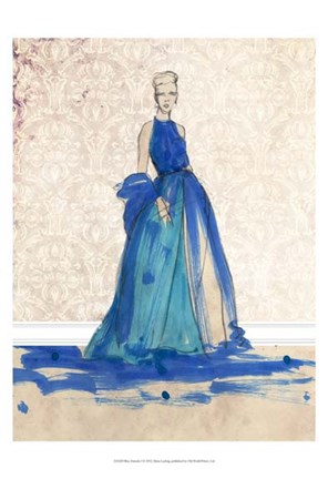 Framed Blue Danube I Print