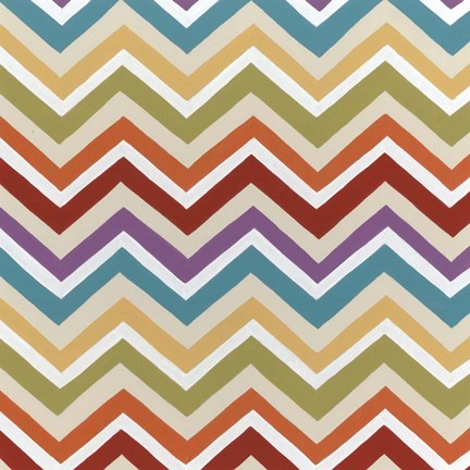 Framed Retro Pattern II Print