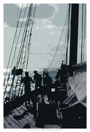 Framed Caribbean Vessel II Print