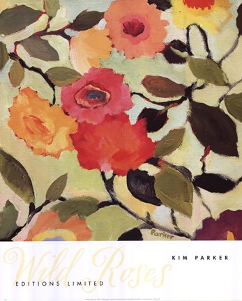 Framed Wild Roses Print