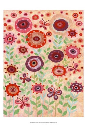 Framed Flower Flight Print