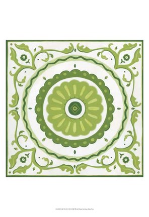 Framed Folk Tile II Print