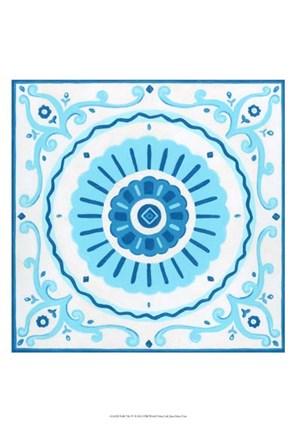 Framed Folk Tile IV Print