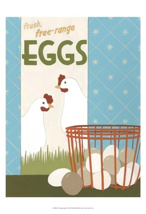 Framed Free-Range Eggs Print
