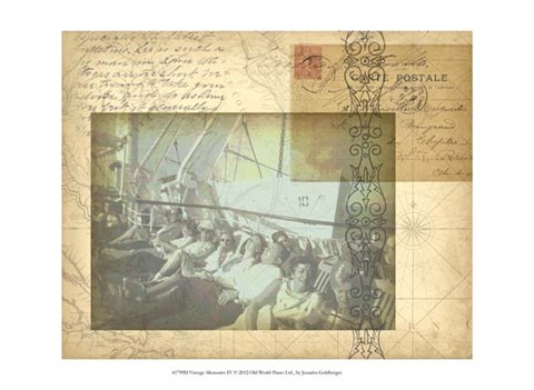 Framed Vintage Memories IV Print