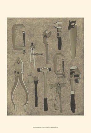 Framed Tools II Print